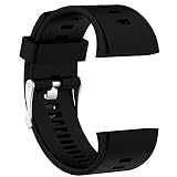 Ersatz Armbanduhr Band für Polar V800 Smart Watch Silikon Uhrenarmband mit Werkzeug, schwarz