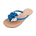 Produktbild Xinan Böhmen Pantoffel Flache Schuhe Blume Freizeit Badeschuhe (39, Blau  )
