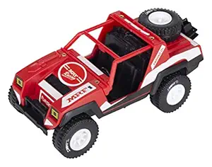 Funskool Giggles - Plastic Mrf Racing Jeep, Multicolour Push and Go vehicle, Develops Hand-Eye coordination, 12 months & above, Infant and Preschool Toys, Multicolor