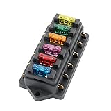 ✪ Kaufen Sie eine qualitativ hochwertige 6-Fach Blade Sicherungskastenhalter, können Sie 10Pcs freie mittlere Standard Blade Sicherungen erhalten ( Inbegriffen gebräuchlichsten AMP: 2A / 3A / 5A / 7.5A / 10A / 15A / 20A / 25A / 30A / 35A), Sparen Sie Zeit und Mühe, Sie müssen nicht einkaufen und greifen nicht zu.