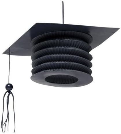 4 x Sophisticate Grad Graduation Party Mortarboard Hanging Paper Lantern Decoration