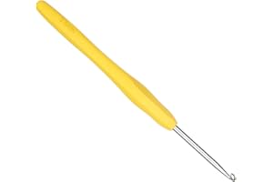 Coopay Uncinetti da 3,5 mm, 1 uncinetto in metallo colorato, ergonomici con manico morbido e alluminio di alta qualità, uncinetti per mani artritiche, manico in TPR 3,5 mm