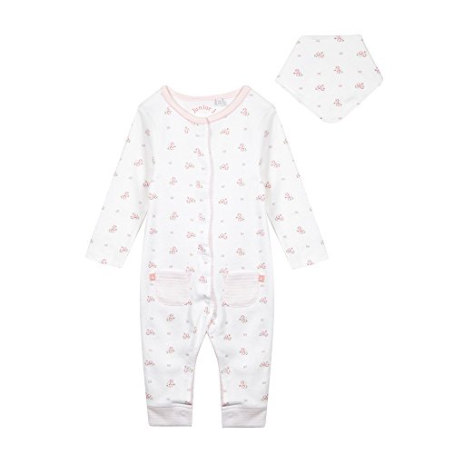 J By Jasper Conran Kids Baby Girls' Pink Sleepsuit And Bib Set 0-3 Months