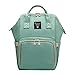 Produktbild CAR SHUN Babywechsel Tasche, Baby Windel Nappy Rucksack Rucksack Multi-Funktion Wasserdichter Reise Rucksack Mit USB-Port Isolierte Taschen Für Die Baby Pflege,LightGreen