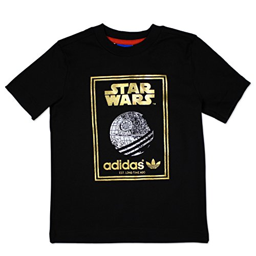 adidas Originals Star Wars Death Star Infants T shirt Black Children Tee AI1460 (9-12 Months)