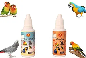 Pet Care International (PCI) VitaBoost & Cal Care for Healthy Feathers and Provide Essential Vitamins, Minerals and Calcium for Healthy Bird Healthcare (Combo) (30ml)
