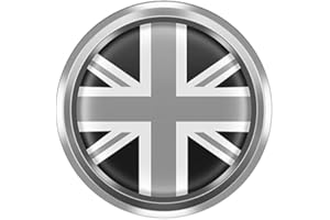 QIDIAN Auto 3D Metallo Emblema Distintivo Adesivi Decalcomanie Corpo Finestra Laterale Moda Decorativo Union Jack per Cooper S One F54 F55 F56 F57 R55 R56 R57 F60 R60 Countryman