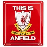 Club Licensed Liverpool This is Anfield Sign- (22cm x 25cm)