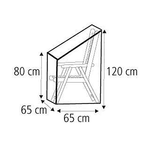 Schutzhülle in Premium-Qualität für Stapelstuhl ca. 65 x 65 x 120 / 80 cm - Top-Qualität zum Tiefstpreis