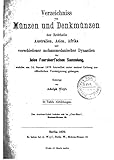 münzen asien  Verzeichniss von Münzen und Denkmünzen der Erdtheil Australien, Asien, Afrika