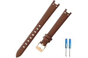 LANAPPTLTG Leather Watch Strap Women's Fit For Anne Klein Ak2156/2157/2618 Series Concave Interface Red Black White Watchbands