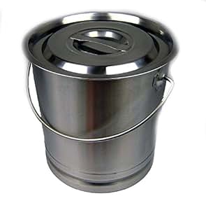 litre bucket stainless steel kitchen