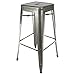 Produktbild Tolix industrieller Hocker - Raues Grau, Sitzfläche Metall, 76 cm