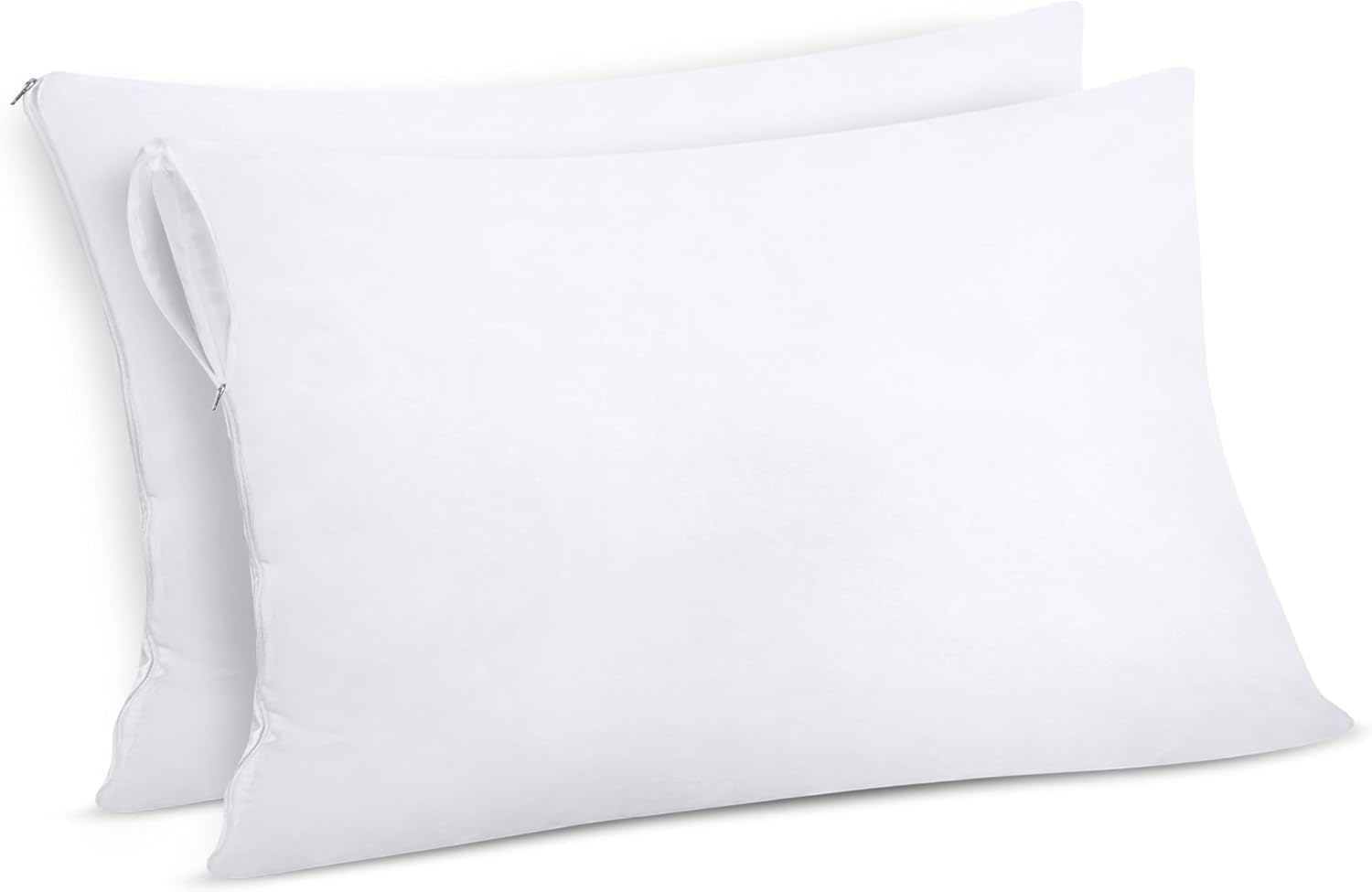 Utopia Bedding Protector de Almohada Impermeable 40x70 cm (Juego de 2) con Cremallera, Funda Almohada Certificado Oeko-Tex