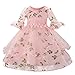 Produktbild Oyedens Rock Tüll Schwarz Kleider (6M-18M) Baby Sister Trompete Ärmeln Blumendruck Spitze Seite Pettiskirt Prinzessin Kleid Geburtstag Party Hochzeitskleid Karneval