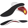Delidge Premium Orthotic Gel High Arch Support Insoles Gel Pad 3D Arch Support Flat Feet Women Men orthopedic Foot pain Unisex (Large)