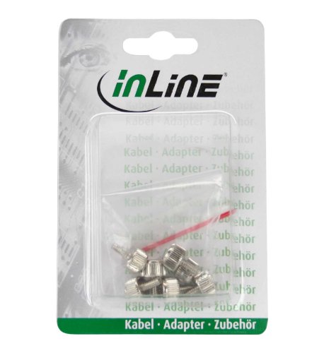 InLine Rändelschrauben, silber, für Gehäuse, 12mm, 6er Pack - 2