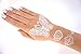 Set Of 2 - Flash White Lace Henna Tattoos set white Hand Fingers temporary Tattoo W299+305