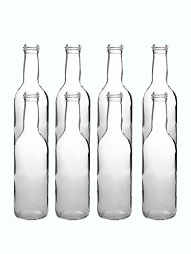 24er Set leere Glasflaschen BOR Bordeaux 250 ml incl. Schraubverschluss Silber zum selbst Abfüllen Likörflasche inklusive einem Einfülltrichter Durchmesser 5 cm Schnapsflasche Glasflasche Flasche 0,25 Liter Weinflaschen - 2
