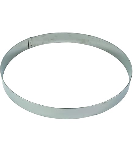 Cercle à Mousse Gobel Inox Ø20cm Hauteur 4.5cm - Pour Pâtisserie, Démoulage Facile, Lave-Vaisselle