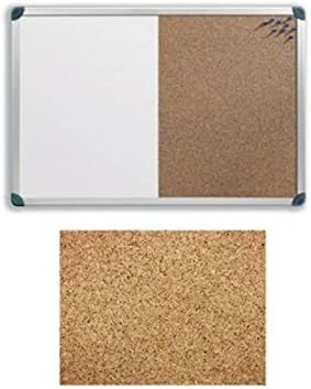 Combination Noticeboard, Pinable Cork & Whiteboard 1800x1200mm