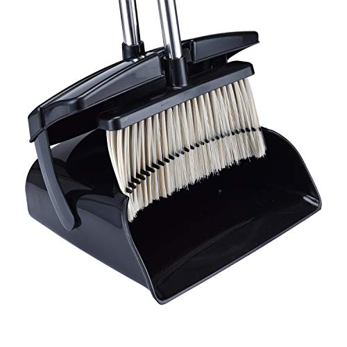 TODOHOME Escoba y recogedor con Tapa-121 cm de Altura Total Postes de