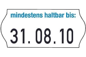 Checkpoint METO Datumsauszeichnungs-Etiketten im Minipack = 18 Rollen