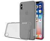Hochwertiges Produkt Nillkin Nature Ultra Dünn 0.6mm Soft Silikon Schutzhülle, Case Kratzfeste Soft TPU Für iPhone X / iPhone XS - Grau