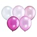 Produktbild Shappy 100 Stücke 12 Zoll Rosa Reihen Ballone für Hochzeitsfest Dekorationen, 5 Farben