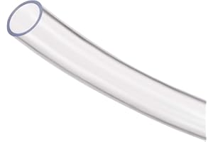 MACHSWON Tube en vinyle transparent en PVC transparent - 15 mm x 18 mm x 1 m x 1 m - Pour conduite d'eau, huile et air