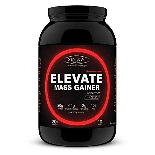 Sinew Nutrition Elevate Mass Gainer - 1 kg /2.2 lbs (Chocolate Flavour) RS.649 (35.00% Off) - Amazon