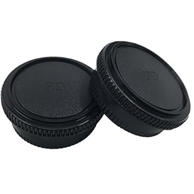 HomyWord 2 PACK Body Cap Camera Rear Len Cover Set For Canon FD Mount HomyWord 2 PACK Body Cap Camera Rear Len Cover Set For Canon FD Mount