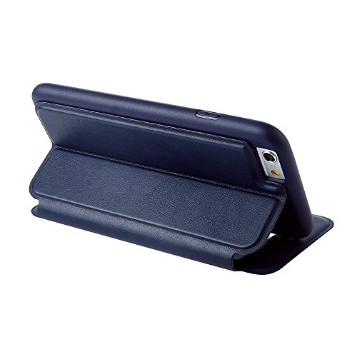 Funda tipo cartera Nouske para iPhone 6 Plus y 6S Plus de 5 5 pulgadas de Apple  Azul Marino