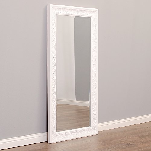 Pompöser barock Spiegel FIORA 100x50cm weiß-silber - 2