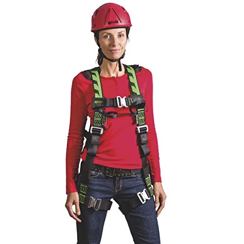 Miller H-Design Dachdeckerset mit 2-Punkt-Auffanggurt, doppeltem Verbindungsmittel(1,5m) im Rucksack; geprüft nach EN 361 - 2