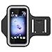 Produktbild HTC U 11 Armband hülle Universal Sportarmband Brassard laufen Sportarmband Running armband Hülle Tasche Schlüsselhalter Wasserdicht Sweat Proof Schlüsselhalter Joggen, Radfahren, KlettereiFitnesstraining, Training, bei Reisen, Lesen, Kochen, Putzen, Gartenarbeit, Angeln oder in der Hausarbeit usw Handys Armtasche für HTC U 11 (Schwarz)
