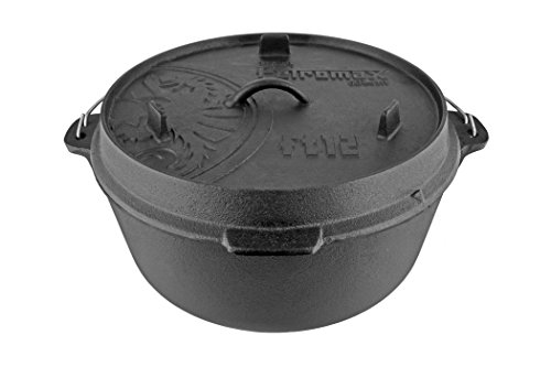 Petromax Feuertopf FT12 - Pieza de vajilla de Exteriores, Color Negro