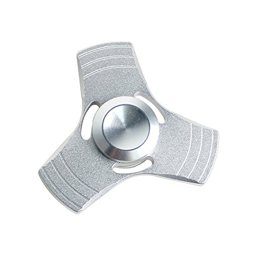 Wwin Aluminum/Zinc Alloy Fingertip Gyro Fidget Toys Metal Hand Finger Tri Spinners High Speed 1-5 Min Spins Fidget Spinner Hand Spinner Focus Toy