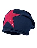 maximo Mädchen Mütze Beanie mit Stern, Gr. 55/57 cm,...
