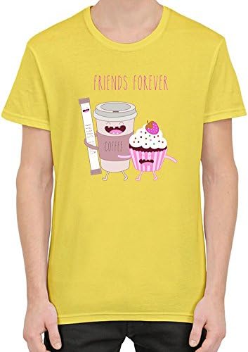 Friends Forever T-Shirt For Men| Custom -Printed Tee| 100% Superior Combed/Ring-Spun Cotton| Premium Quality DTG Printing| Unique Clothing For Men By Teezer Tee XX-Large