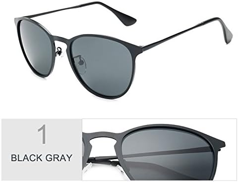 TIANLIANG04 Men Back Sunglasses In Colorful Alloy Polarized Glasses Of Guide Dresses Pretty Cool Fashion Trend Sunglasses,Black Gray