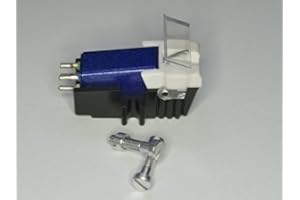 AUDIOORIGIN Blau Patrone und diamant nadel mit die korrekt montage schrauben Für DENON DP 62L, DP 11F, DP 23F, DP 300F, DP 30L, DP 35F, DP 37F, DP 45F, DP 47F, DP 51F, DP 52F, DP 57L, DP 59L, DP 60L, DP 72L, Plattenspieler Abnehmer, Nadel