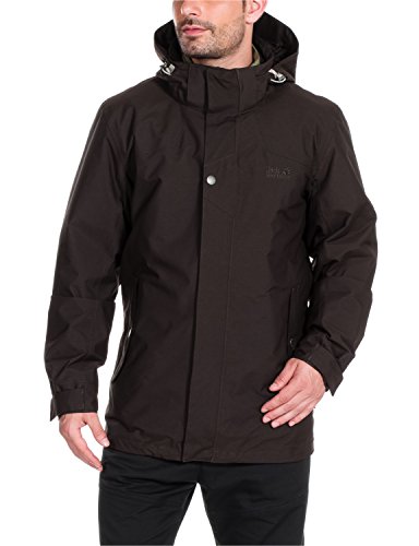 Jack Wolfskin Herren 3-in-1 Jacke Vernon Texapore Jacket, Ground, XL, 1106711-5035005