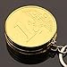 Produktbild Huafi 1 stück kreative tragbare Simulation Mini münzenform zigarettenanzünder keychian anhänger nachfüllbar butan schlüsselanhänger Ornamente Geschenk ohne öl Gas Gold Euro-Münze