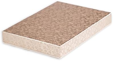 Giftisimo decorative handmade gift box Ilona - 30,5x21x4 cm - cream flowers