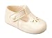 Baby Boys and Girls Baypods First Pram Shoes – Petal Punch Design Ivory Patent UK 2 (EU 18, 6-12 Months)