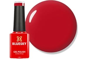 Bluesky Gel Nail Polish, Pillar Box Red - D160, Red, Long Lasting, Chip Resistant, 5ml (Requires Drying Under UV LED Lamp)