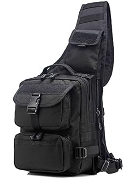 Nylon Taktische Tasche Militär Molle Kreuz Körper Reise Sport Schultergurt Tagesrucksack für Camping Wandern Trekking