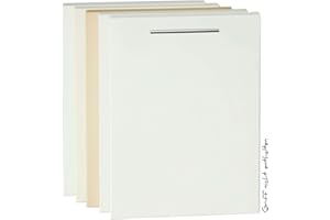 Holzgrusskarten.at Dishwasher Front, Fully Integrated Dishwasher, Dishwasher Door in White High Gloss - 444 x 715 mm, 19 mm Thickness