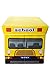 School Bus Collapsible Toy Storage Box and Closet Organizer for Kids - Cushion Top